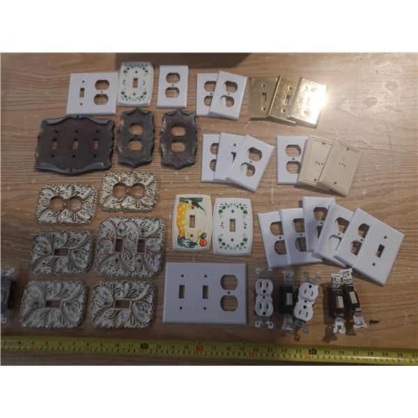 Light Switch Plates. (Approx 24)