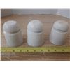 Image 1 : Lot of 3 Porcelain Insulators.