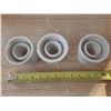 Image 3 : Lot of 3 Porcelain Insulators.