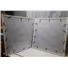 Image 2 : (2) Vinyl Frames (34" X 36"). Easy clips on back for changing photo.