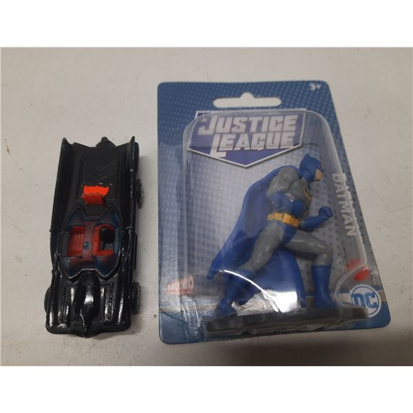 Mattel Batman Justice League Micro Figure and Batman Car.