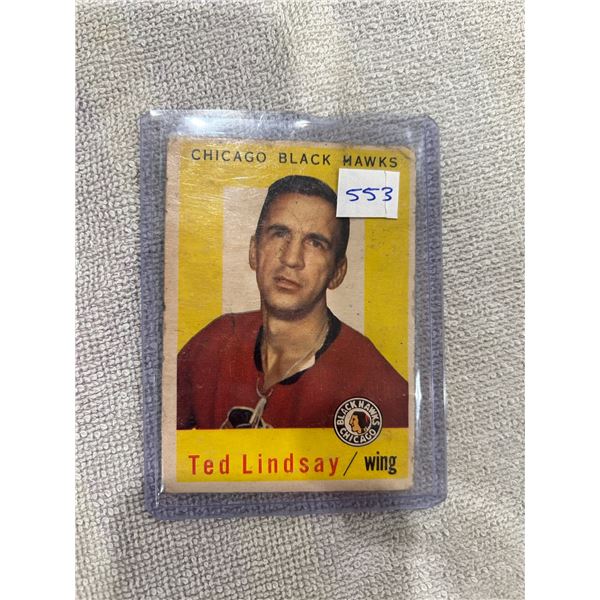 1959-60 Ted Lindsay - Topps Hockey Card