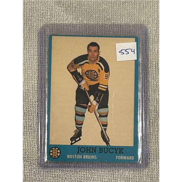 1962-63 - Johnny Bucyk - Topps Hockey Card