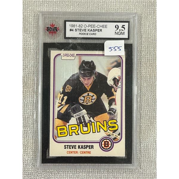 1981-82 - OPC - Steve Kasper - Rookie Card - Graded Near Gem Mint
