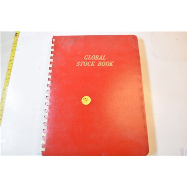 Stamp stock book