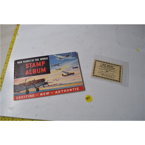 Airplance stamp album