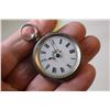 Image 4 : Ladies sterling silver pocket watch-key wind,  no key