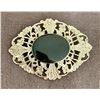 Image 1 : Vintage 2" Wide Filigree & Black Resin Brooch