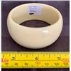 Image 1 : Vintage Plastic Wide Bangle w/ "Drapery Design"