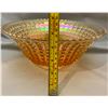 Image 5 : Imperial Glass Carnival Glass Clambroth "Waffle Block" Punch Bowl - circa 1910