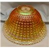Image 6 : Imperial Glass Carnival Glass Clambroth "Waffle Block" Punch Bowl - circa 1910