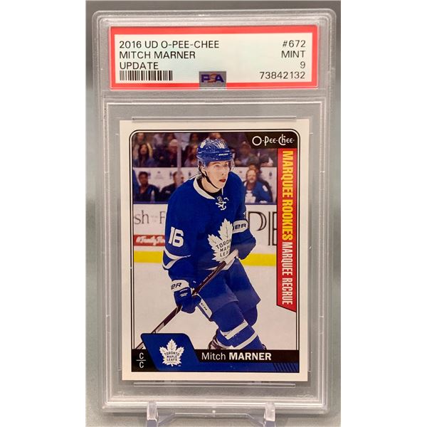 Mitch Marner 2016 OPC Marquee Rookies RC PSA 9 - Rare