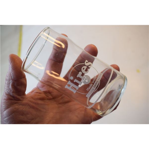 Vintage hires root beer glass