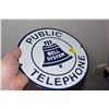 Image 2 : Enamel bell telephone sign
