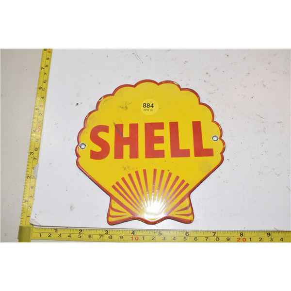 Shell oil fantasy sign porcelain