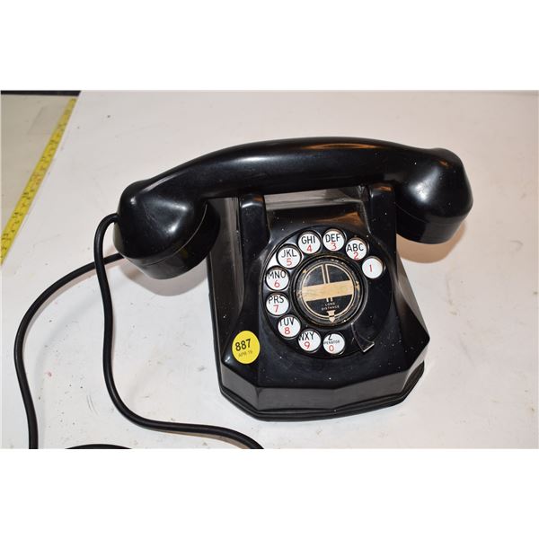 Antique bakelite telephone