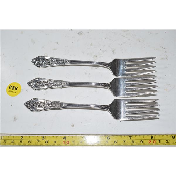 Wallace sterling roseprint forks 105. grams