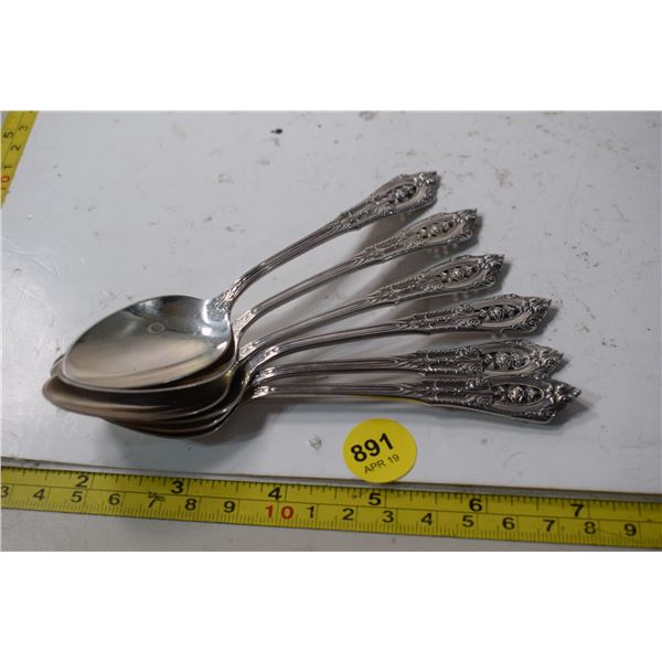 Wallace sterling roseprint  spoons 115.0 grams