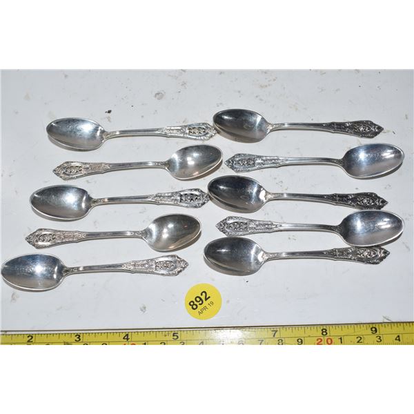 Wallace sterling roseprint  spoons 92.0 grams