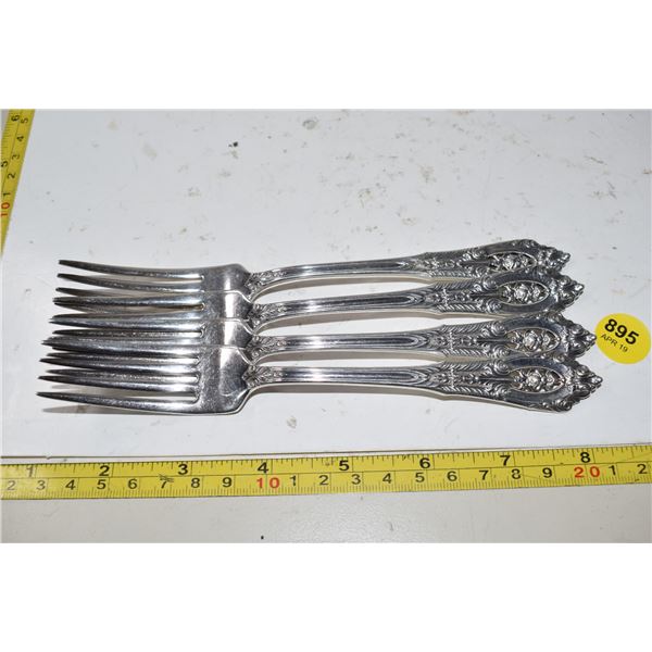Wallace sterling roseprint  forks 203.0 grams
