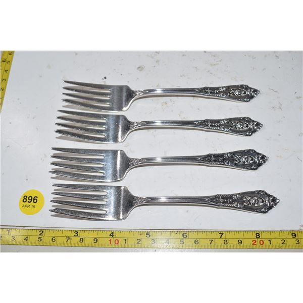 Wallace sterling roseprint  forks 142.0 grams