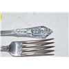 Image 2 : Wallace sterling roseprint  forks 158.0 grams