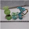 Image 1 : 2 mini pitchers and vase with a wick