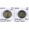 Image 1 : 2022 Canadian Toonie - 50th Anniversaruy Series-with color and without color.