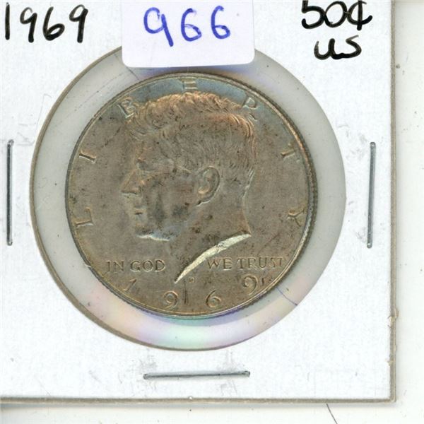 1969 JFK Half Dollar.