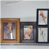 Image 2 : 3 pin up girs in frames, 1 marilyn monroe picture and book