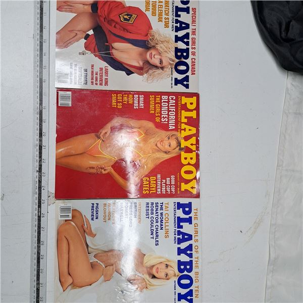 3 playboy magazings