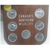 Image 2 : Canada's Northern Wildlife Coin Set on Wooden Plaque.