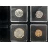 Image 4 : 1942 Coin Set in Wood and Glass Display Box.