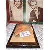 Image 1 : 1024 2 Vintage Hollywood Stars Pictures a small wood plaque