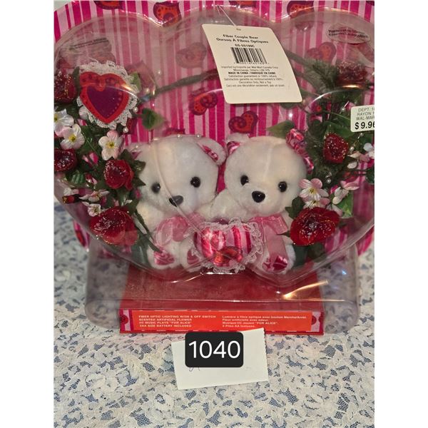 1040 Fibre Couple Bear New in Box