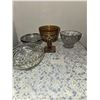 Image 2 : 1048 3 Crystal Bowls and 1 Carnival Glass?