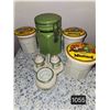 Image 3 : 1055 4 Canisters: Made in Japan Small Centerpiece