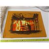 Image 2 : Boho Macrame Throw Pillow and MCM Ship Crewel Artwork.