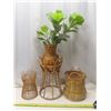Image 1 : Kouboo Rattan Indoor Plant Stand, Vintage Wicker Basket and Wicker Plant Stands etc.
