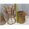 Image 3 : Kouboo Rattan Indoor Plant Stand, Vintage Wicker Basket and Wicker Plant Stands etc.