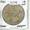 Image 1 : 1921 U.S.A. Morgan Dollar.