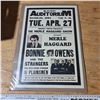 Image 1 : Merle haggard concert poster 17x12