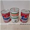 Image 1 : 2 stp and 1 caster oil tins (full)