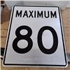 Image 1 : maximum 80 sign