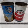 Image 1 : ESSO mineralube and royalite motor oil tins
