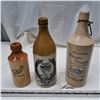 Image 2 : antique ceramic drink bottles, ginger ail