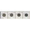 Image 1 : 1973, 1999, 2000, 2021 Canadian 25 Cents Coin.