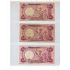 Image 2 : 1971 Sheet of 3 Central Bank of Nigeria Bank Notes.