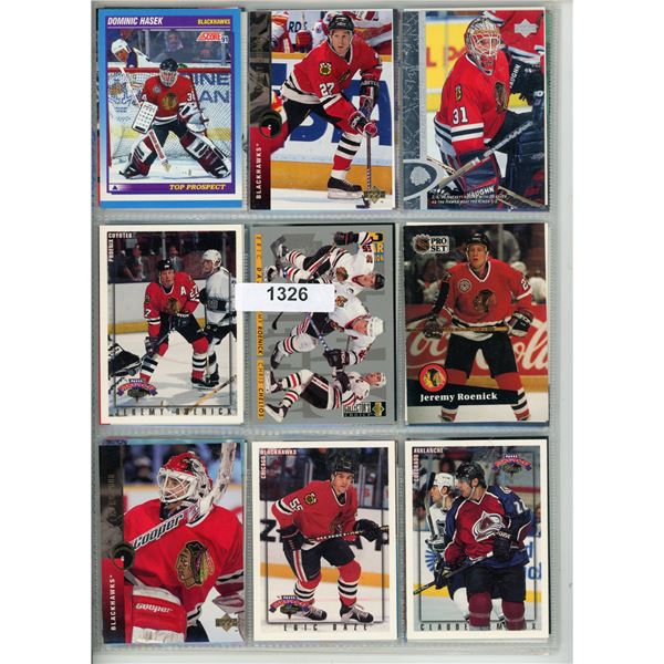 52 CHICAGO BLACKHAWKS HOCKEY CARDS