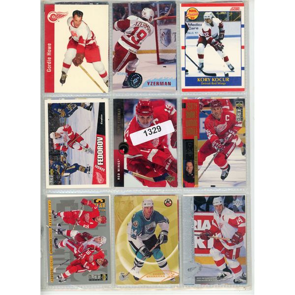 36 DETROIT REDWINGS HOCKEY CARDS